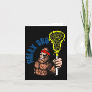 Entspannen Sie sich beim Bro! Funny Sasquatch Lax  Karte