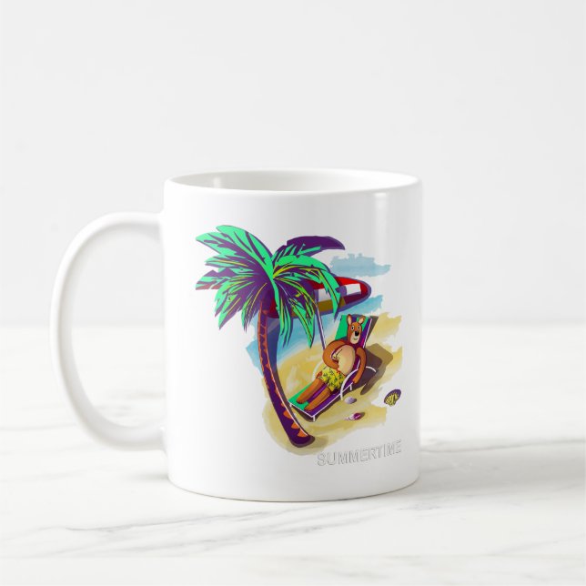 Entspannen Sie sich beim Sommerbär am tropischen S Kaffeetasse (Links)