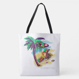 Entspannen Sie sich beim Sommerbär am tropischen S Tasche