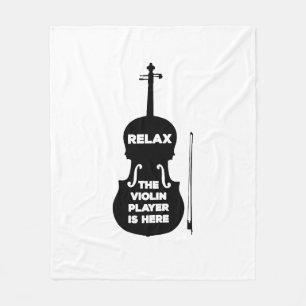 Entspannen Sie sich beim Violin Player Fleecedecke