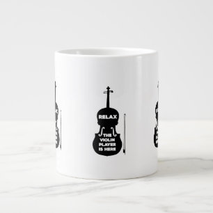 Entspannen Sie sich beim Violin Player Jumbo-Tasse
