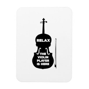 Entspannen Sie sich beim Violin Player Magnet