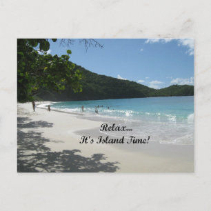 Entspannen Sie sich...Es ist Island Time! Postkarte