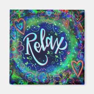 Entspannen Sie sich Hübscher Spaß Inspirierend Blu Magnet