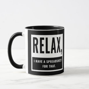 Entspannen Sie sich, ich habe eine Tabelle dafür B Tasse