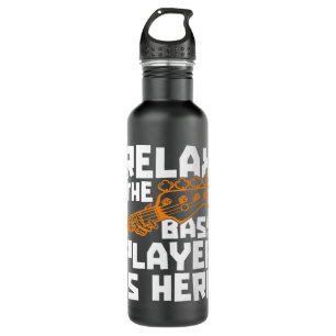 Entspannen Sie sich im Bass Player, der hier Bassi Edelstahlflasche