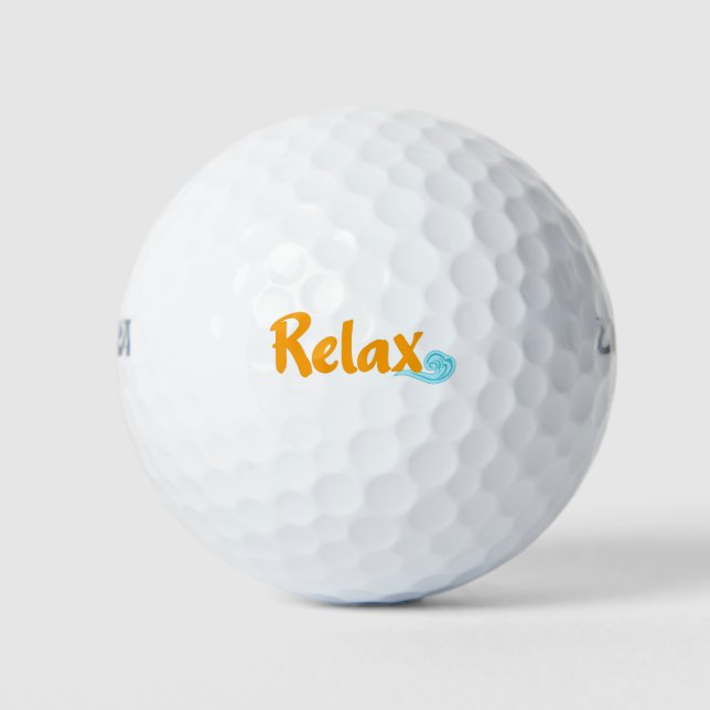 Entspannen Sie sich in den Golf Balls Golfball (Vorderseite)