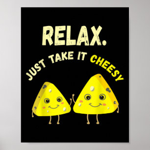 Entspannen Sie sich in der Cheesy Funny Chef Food  Poster