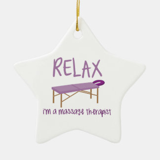 Entspannen Sie sich Massage-Tabelle Keramik Ornament