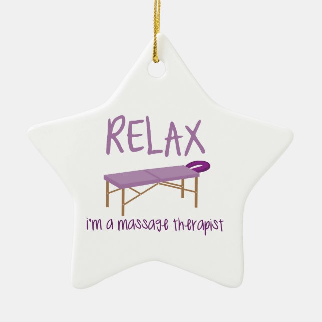 Entspannen Sie sich Massage-Tabelle Keramik Ornament (Vorne)