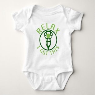 Entspannen Sie sich mich got diesen Lacrosse Baby Strampler