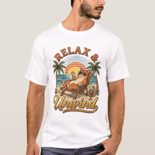 Entspannen Sie sich und entspannen Sie sich Strand T-Shirt
