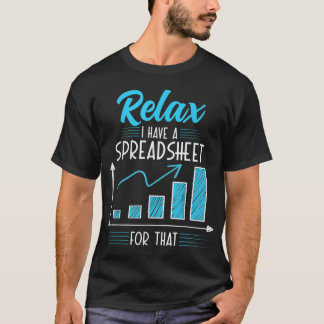 Entspannen Sie sich, wenn ich eine Tabelle für Buc T-Shirt