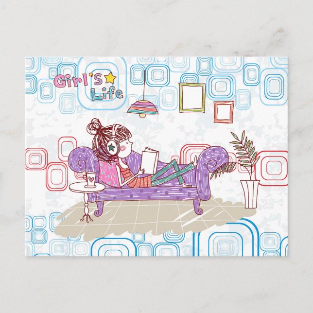 Entspannend Postkarte (Vorderseite)