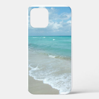 Entspannende blaue Strand-Ozean-Landschaft Natursz iPhone 12 Hülle