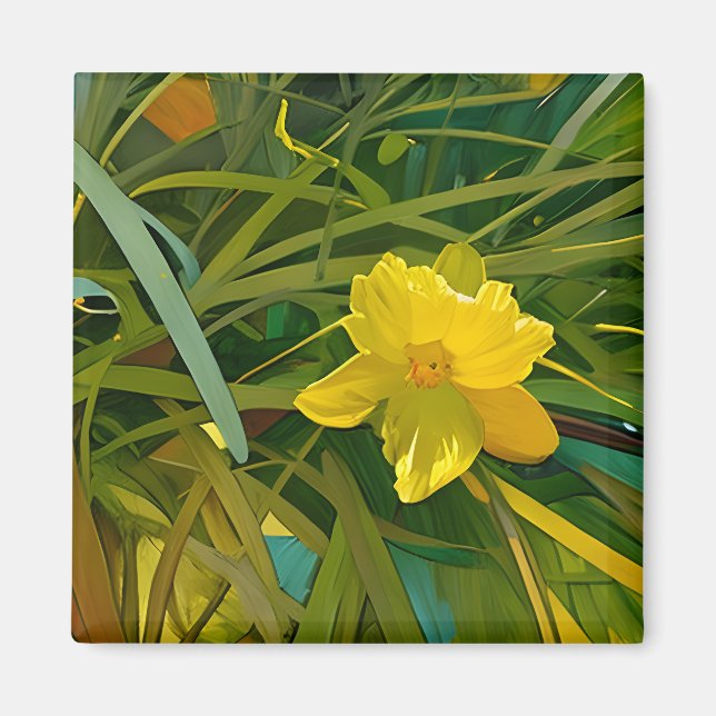 Entspannende Blume Magnet (Vorne)