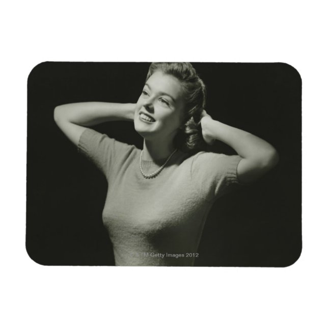 Entspannende Frau Magnet (Horizontal)