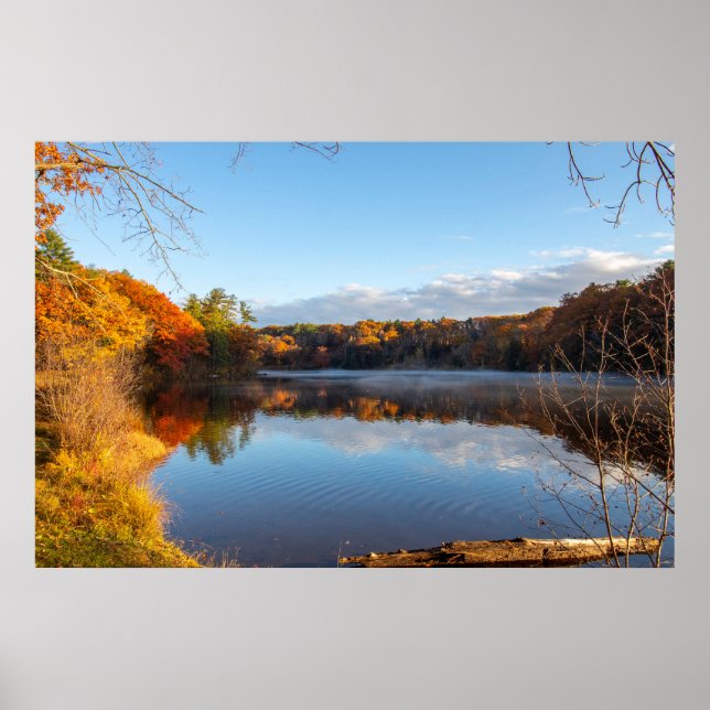 Entspannende Herbstszene im Haviland Cove Beach Po Poster (Vorne)