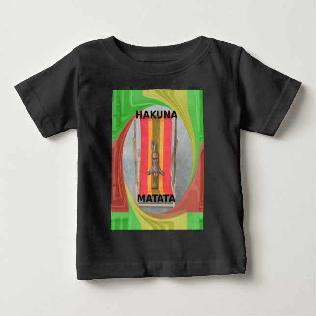 Entspannende Kaninchenkonstruktionen Druckgestaltu Baby T-shirt (Vorderseite)