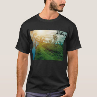 Entspannende landschaftliche Zugreise Berglandscha T-Shirt