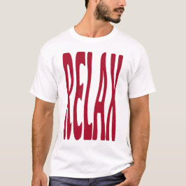 Entspannende rote Retro-Wellentypografie Ästhetisc T-Shirt