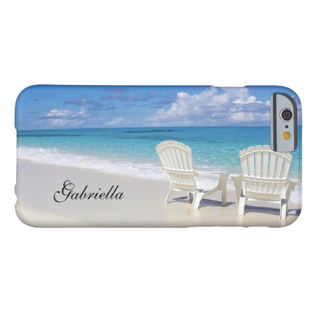 Entspannende Strand-Szene mit zwei Case-Mate iPhone Hülle (Rückseite Horizontal)