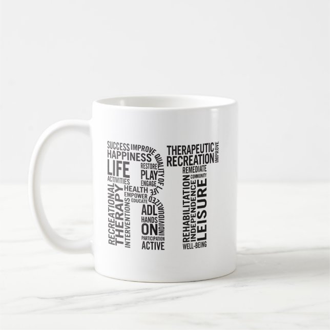 Entspannende Therapeut Funktelegrafie Kaffeetasse (Links)