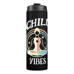 Entspannende Vibes   Meditation  Thermosbecher