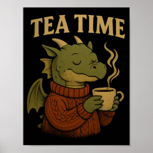 Entspannender Drache Wandposter Poster