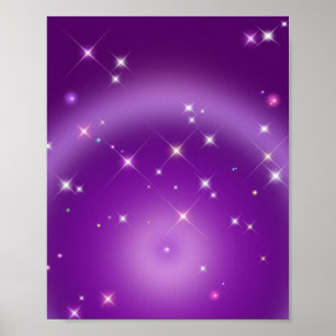 Entspannender Gradient Aura Lila Poster