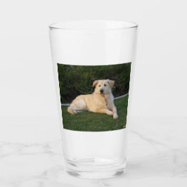 Entspannender Hund Glas