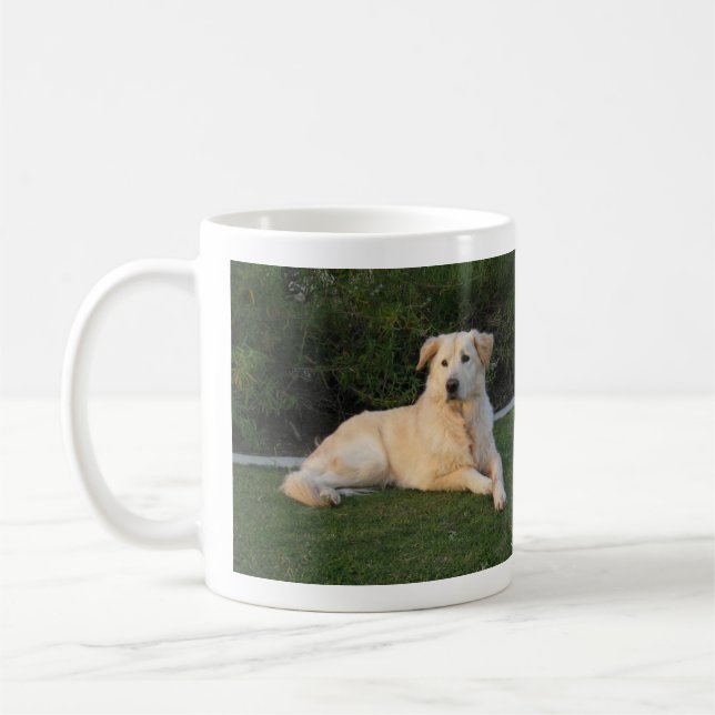 Entspannender Hund Kaffeetasse (Links)