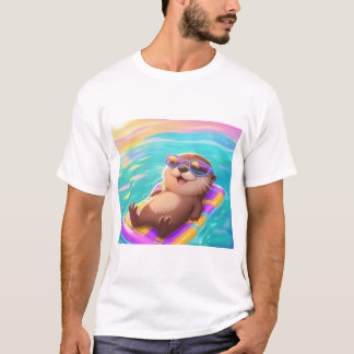 Entspannender Otter-T - Shirt