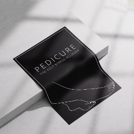 Entspannender Pediküre Minimalistischer Poster