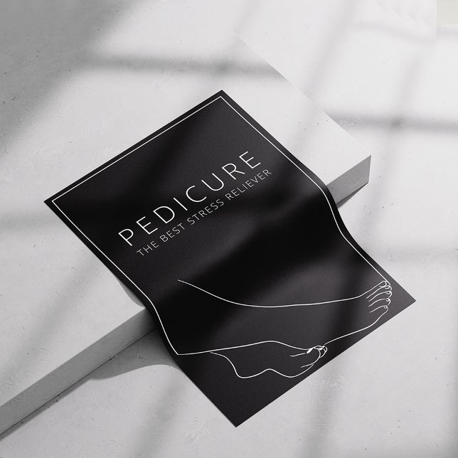 Entspannender Pediküre Minimalistischer Poster (Von Creator hochgeladen)