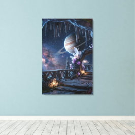 Entspannender Planet Weltraum Leinwand
