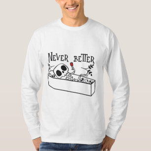 Entspannender Sargskelett T-Shirt