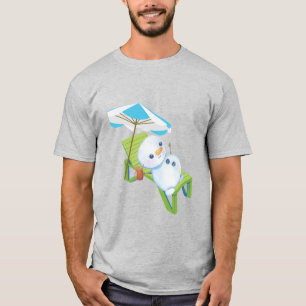 Entspannender Schneemann T-Shirt