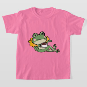 Entspannendes Green Frog Tea Lover Shirt - Einziga