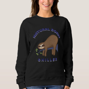 Entspannendes natürliches Geborenes Chiller Sloth Sweatshirt