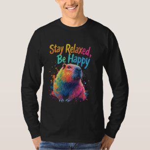 Entspannt bleiben, Glücklich sein Entspannungsmoti T-Shirt