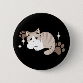 Entspannte & lazy Vibes für Cat Lovers Design Button