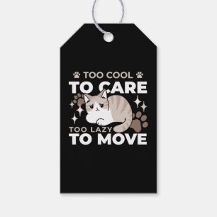 Entspannte & lazy Vibes für Cat Lovers Design Geschenkanhänger