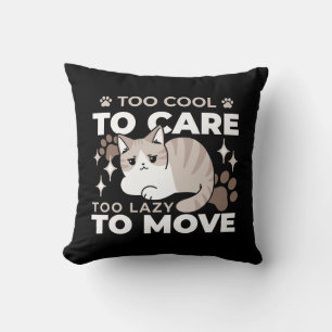 Entspannte & lazy Vibes für Cat Lovers Design Kissen