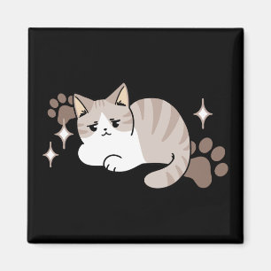 Entspannte & lazy Vibes für Cat Lovers Design Magnet