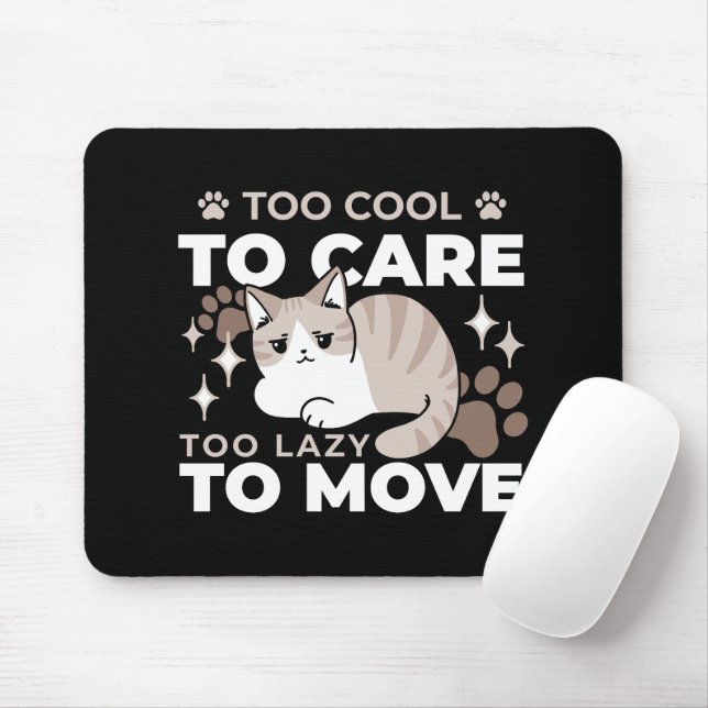 Entspannte & lazy Vibes für Cat Lovers Design Mousepad (Mit Mouse)