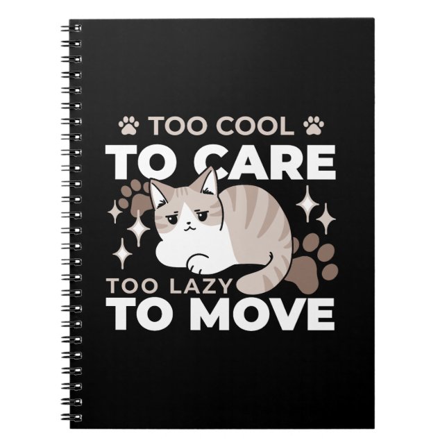 Entspannte & lazy Vibes für Cat Lovers Design Notizblock (Vorderseite)