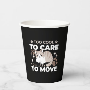Entspannte & lazy Vibes für Cat Lovers Design Pappbecher