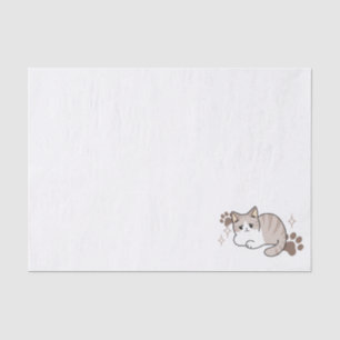 Entspannte & lazy Vibes für Cat Lovers Design Seidenpapier