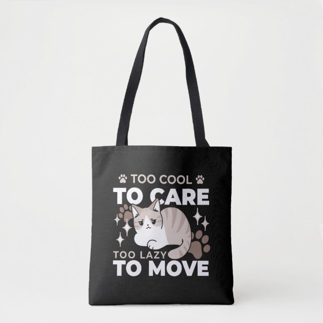 Entspannte & lazy Vibes für Cat Lovers Design Tasche (Vorderseite)